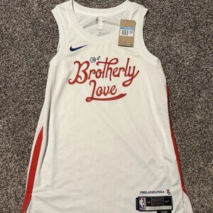 Nike Philadelphia 76ers City Of Brotherly Love Jersey Size Medium